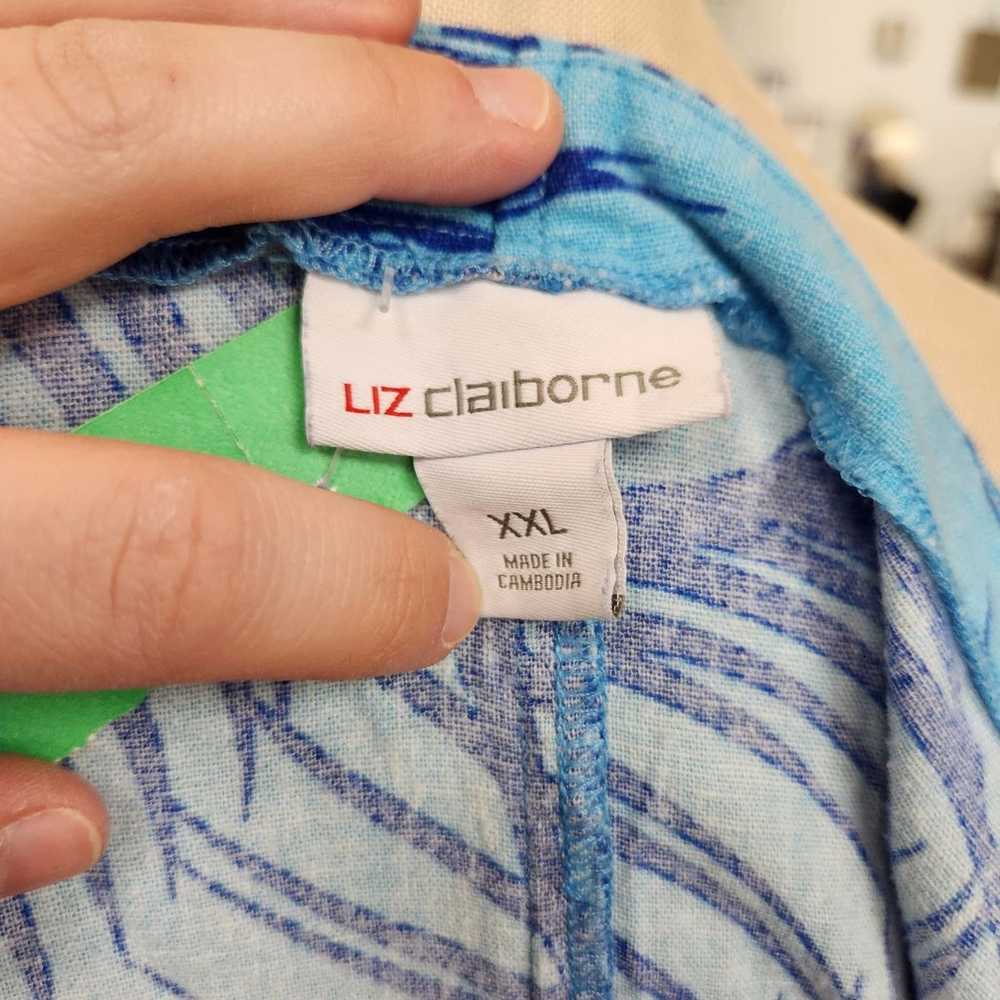 Liz Claiborne Sleeveless Leaf Maxi Dress XXL - image 7