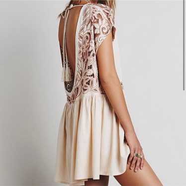 Free people ayu low back embroidered dress - image 1