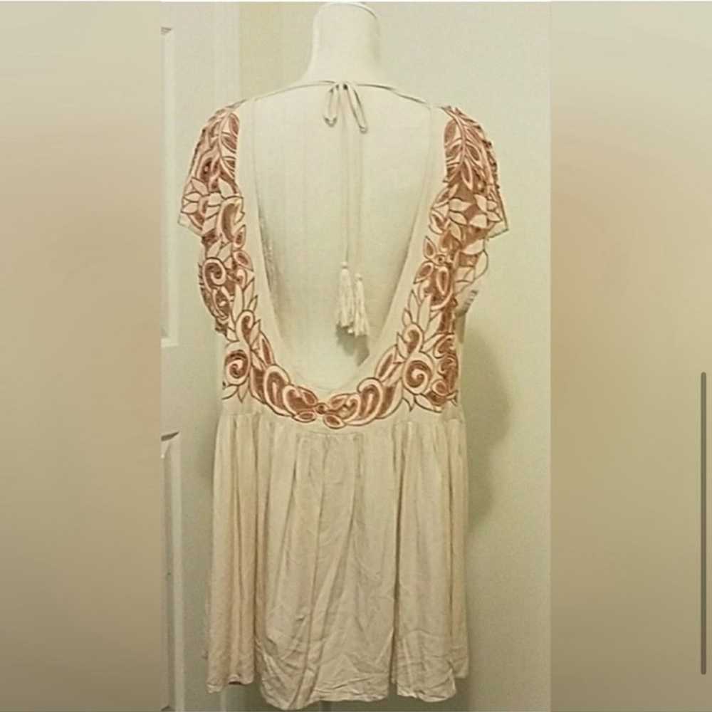 Free people ayu low back embroidered dress - image 3