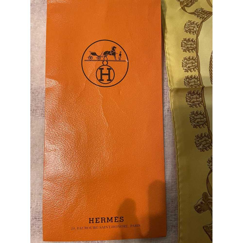 Hermès Bandana 55 silk neckerchief - image 6