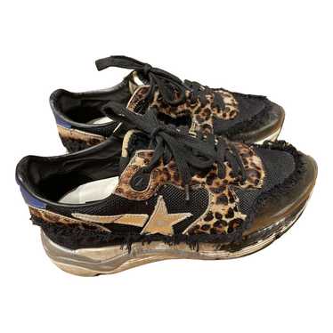 Golden Goose Running faux fur trainers