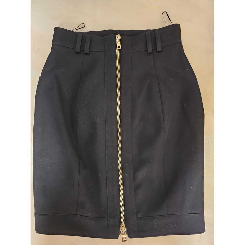 Balmain Wool mini skirt - image 4