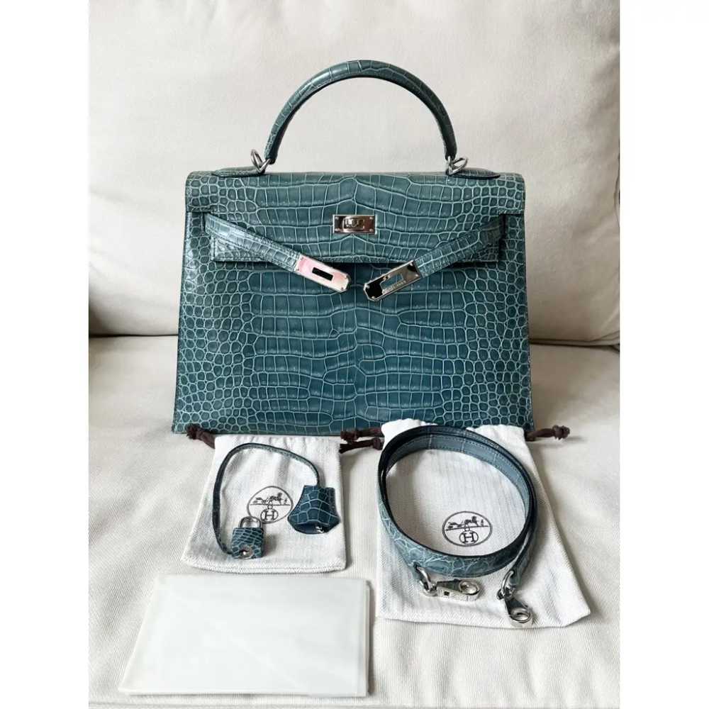 Hermès Kelly 32 crocodile handbag - image 9