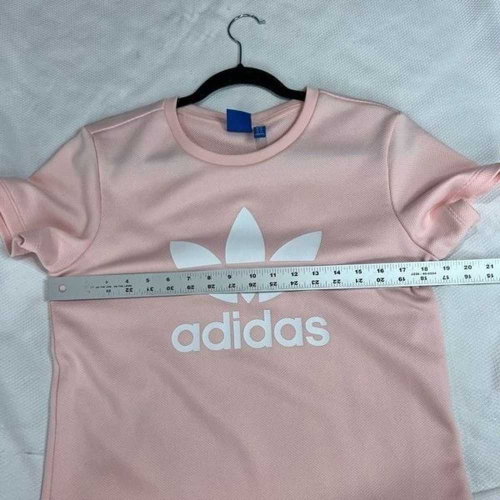 Adidas Pale Pink Trefoil Logo Short Sleeve Shirt … - image 5