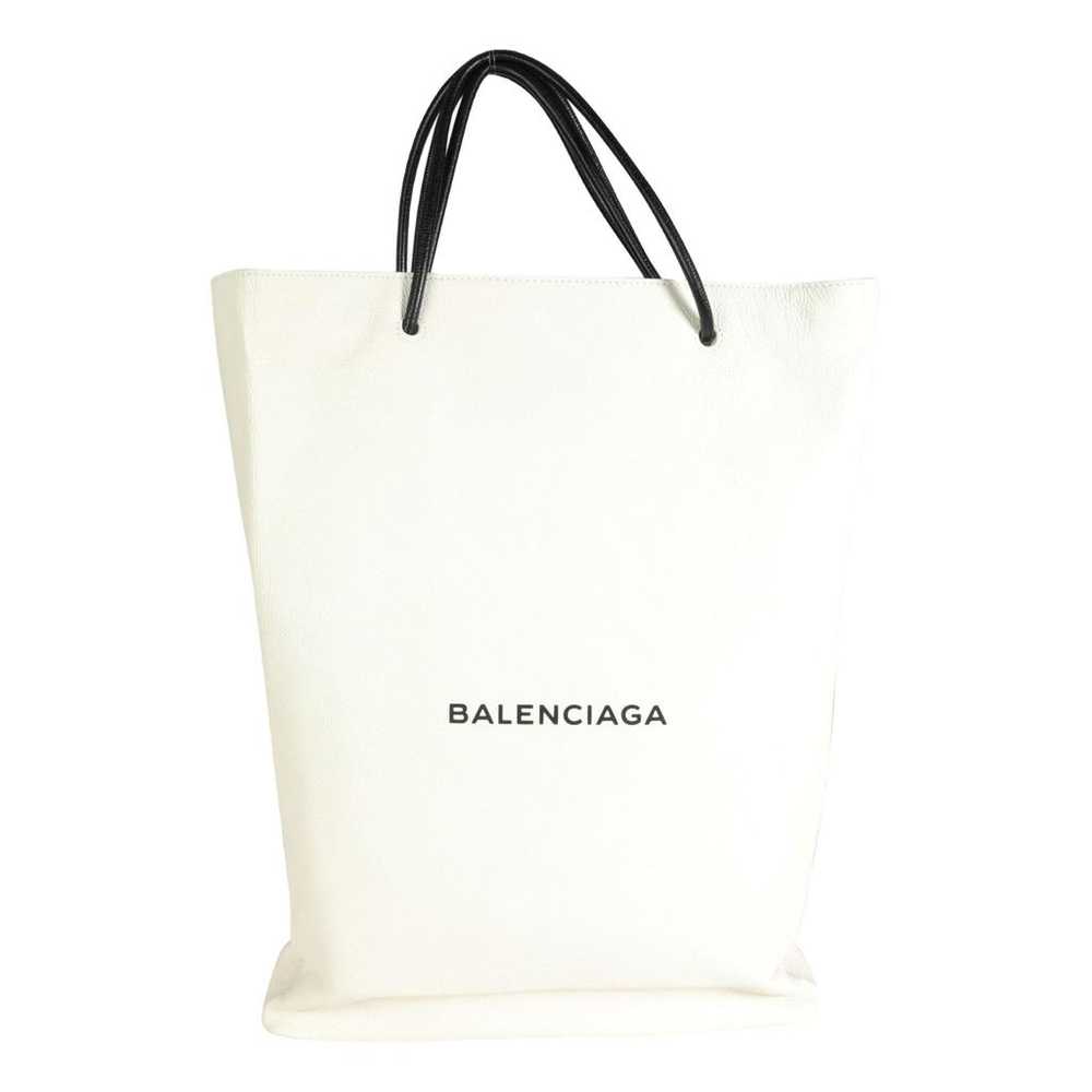 Balenciaga Shopping North South leather handbag - image 1