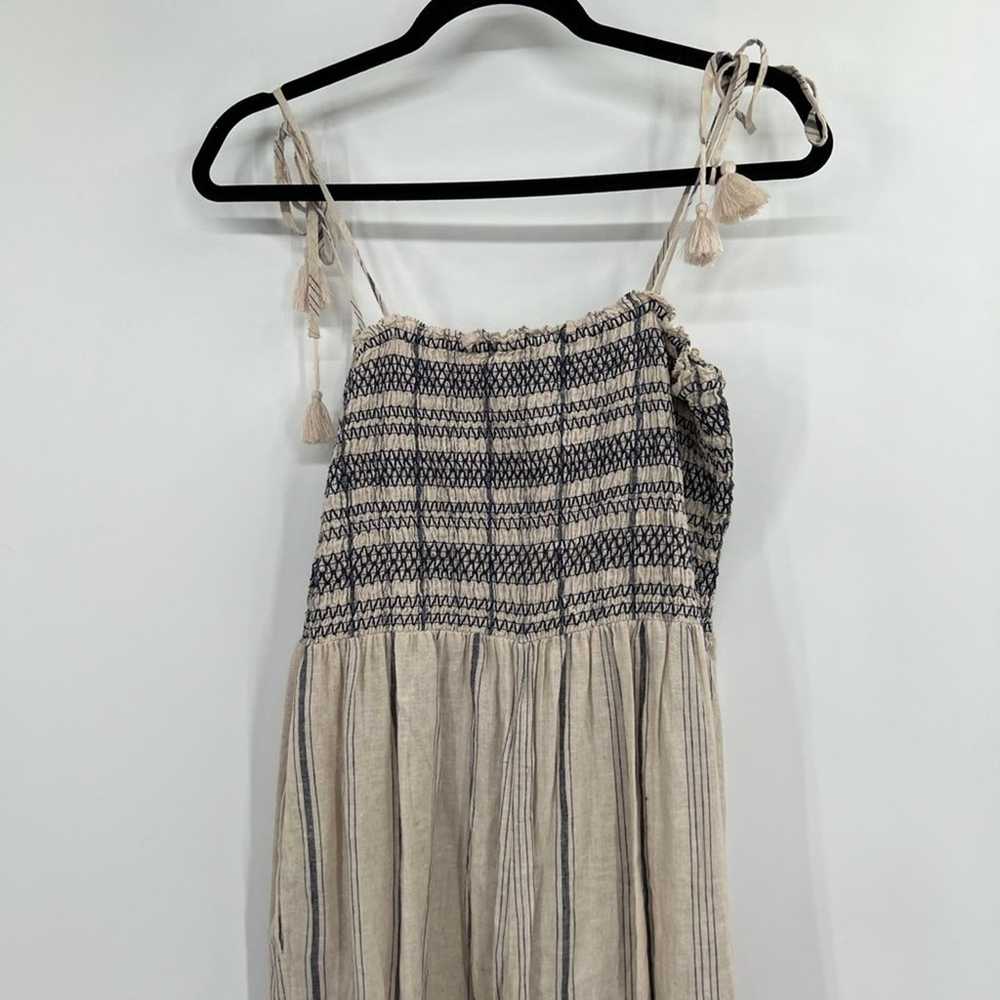 Madewell Smocked Cami Jumpsuit AL718 Linen Blend - image 7