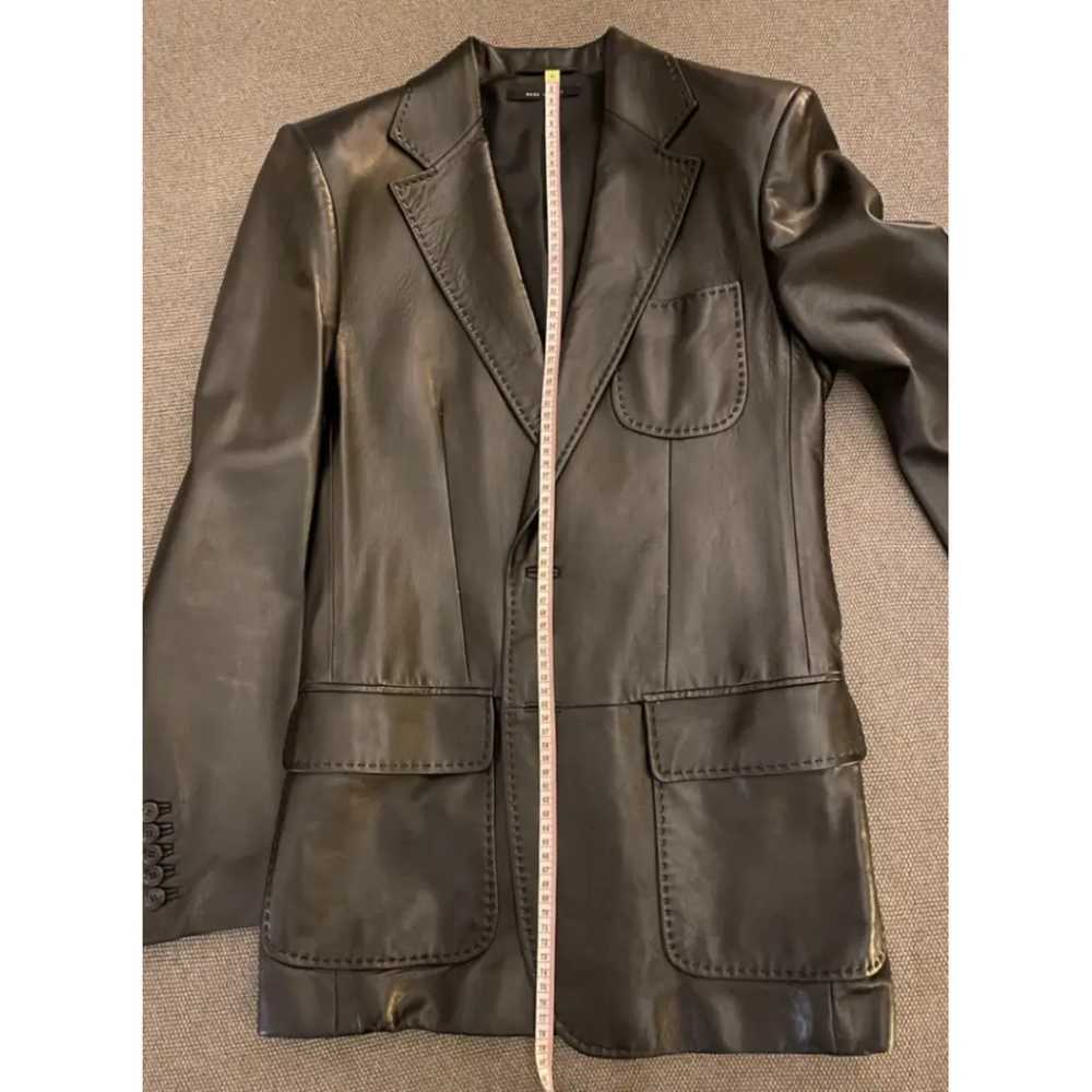 Gucci Leather biker jacket - image 10