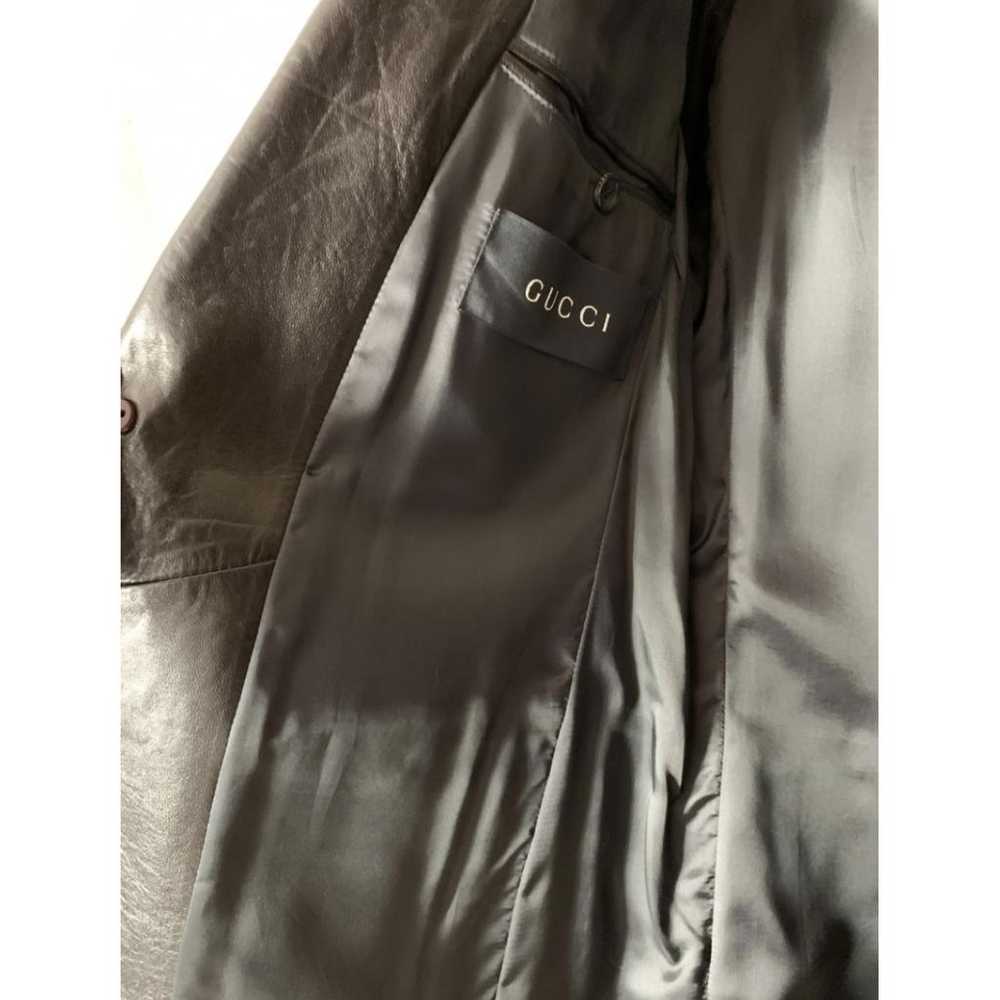 Gucci Leather biker jacket - image 2