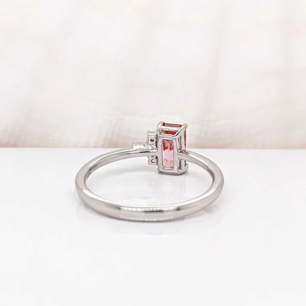 Bi-color Tourmaline Ring w Natural Diamonds in So… - image 3