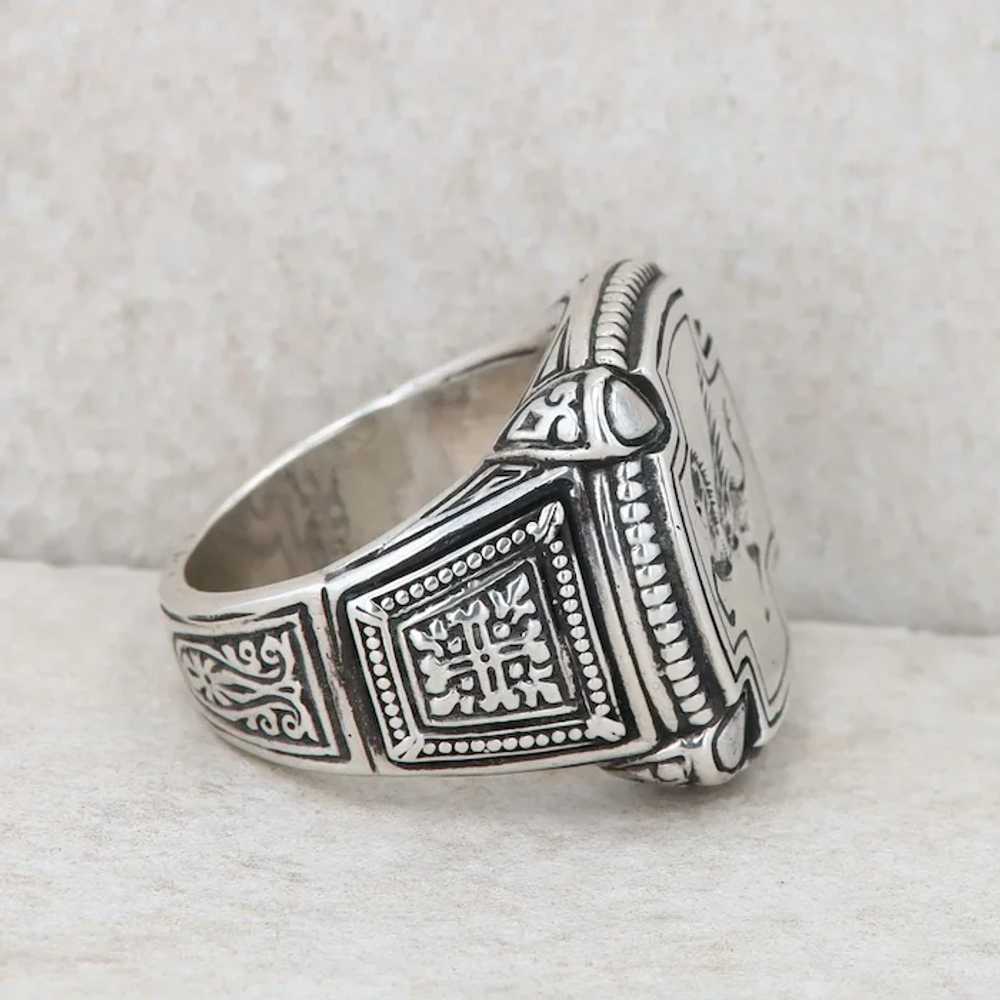 Men's Sterling Silver Konstantino Square Pegasus … - image 2