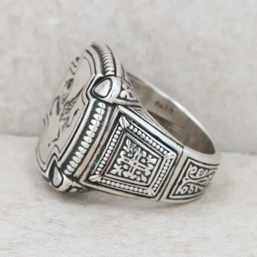 Men's Sterling Silver Konstantino Square Pegasus … - image 3