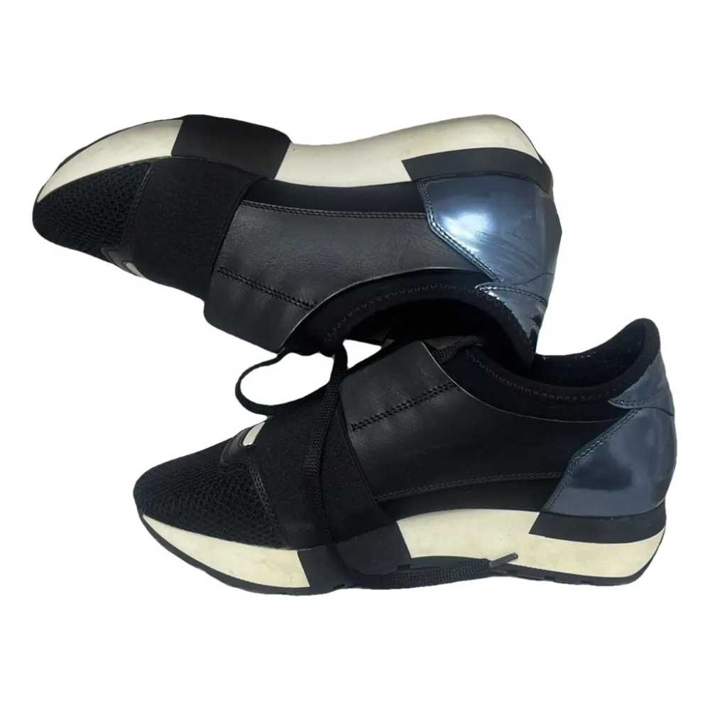 Balenciaga Runner leather trainers - image 1