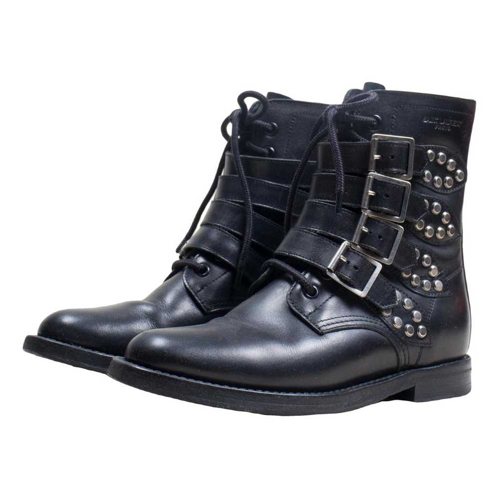 Saint Laurent Leather biker boots - image 1