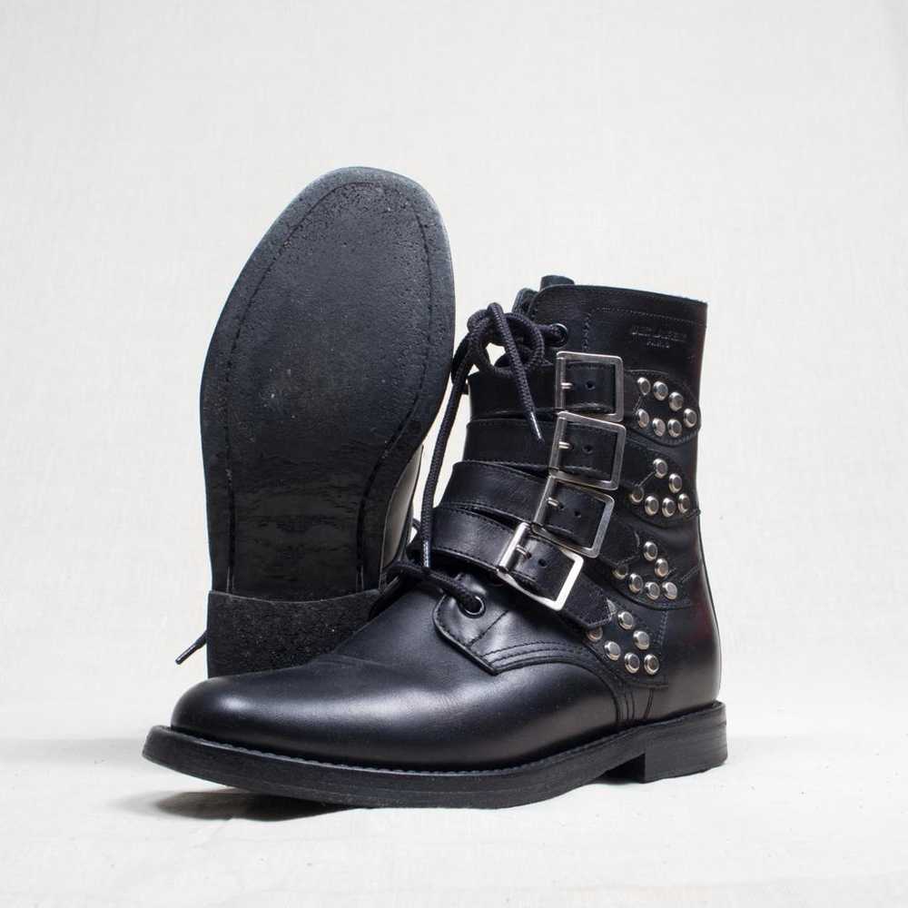 Saint Laurent Leather biker boots - image 2