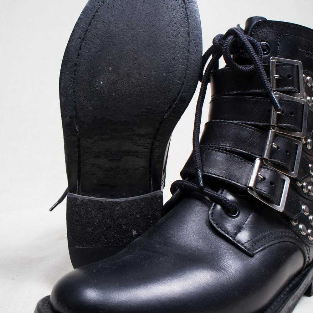 Saint Laurent Leather biker boots - image 3