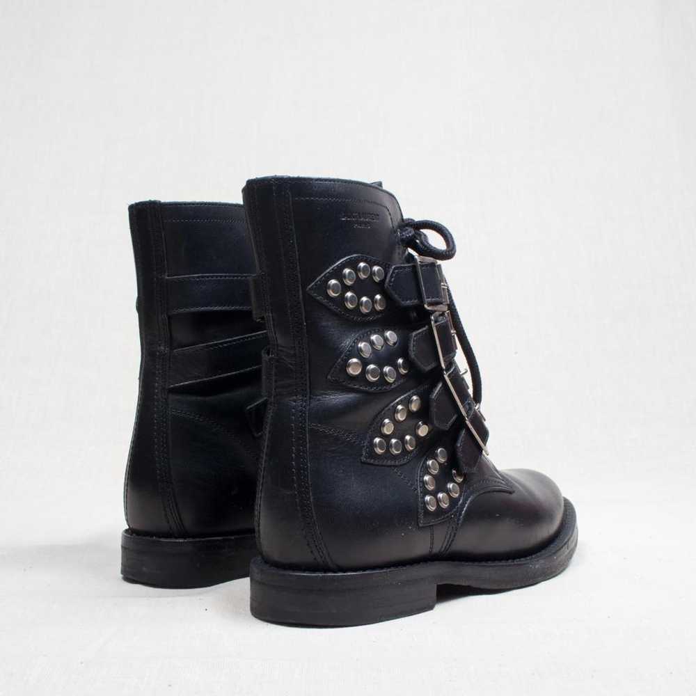 Saint Laurent Leather biker boots - image 5