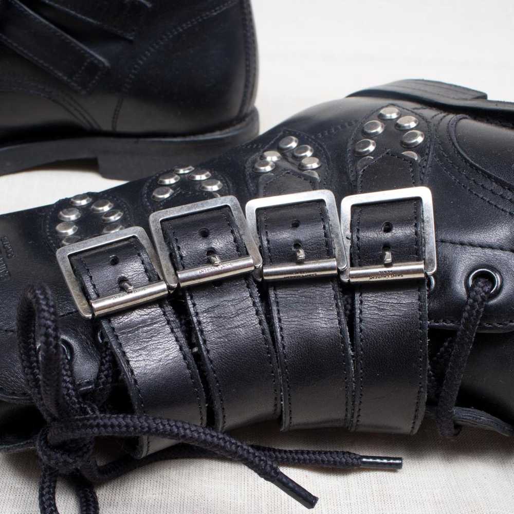 Saint Laurent Leather biker boots - image 8