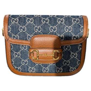 Gucci Horsebit 1955 Flap cloth handbag - image 1