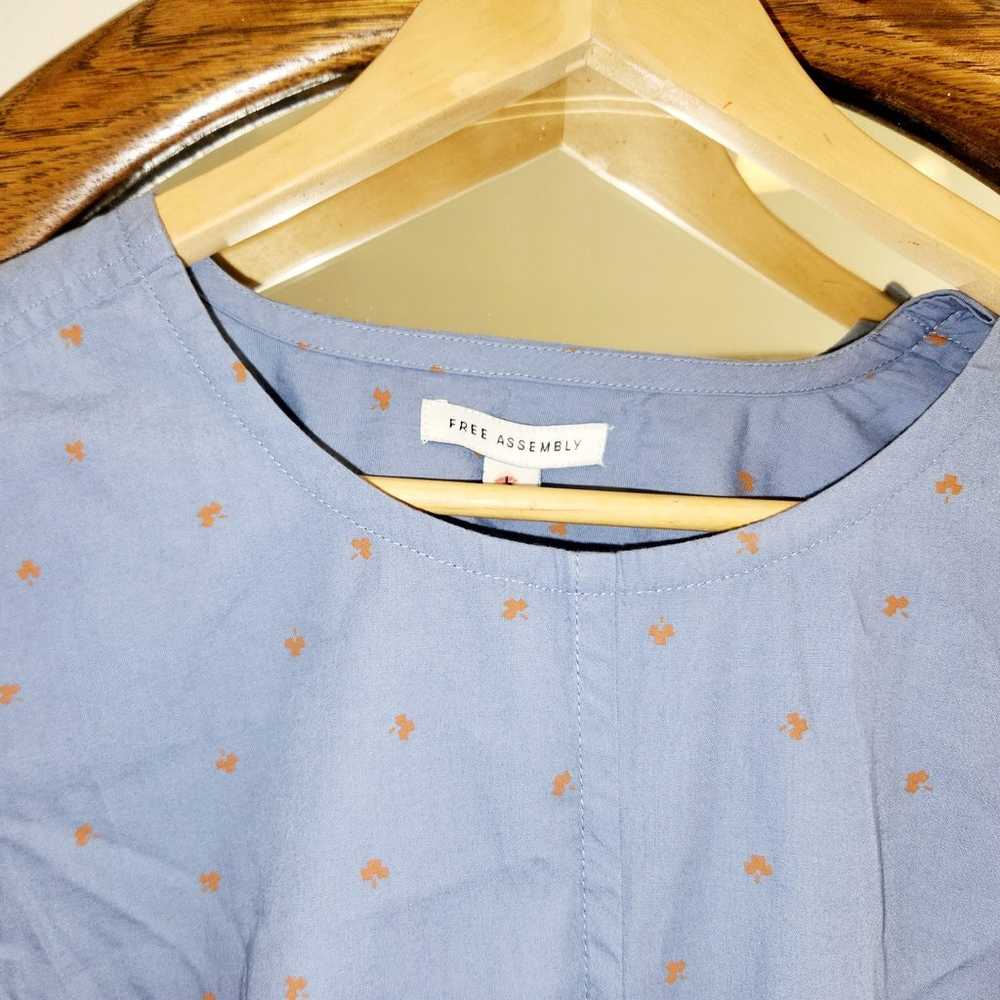 Free Assembly Blue Shirt Dress - image 5