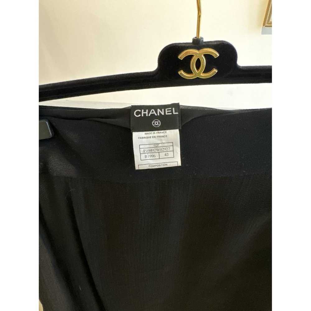 Chanel Silk maxi skirt - image 5