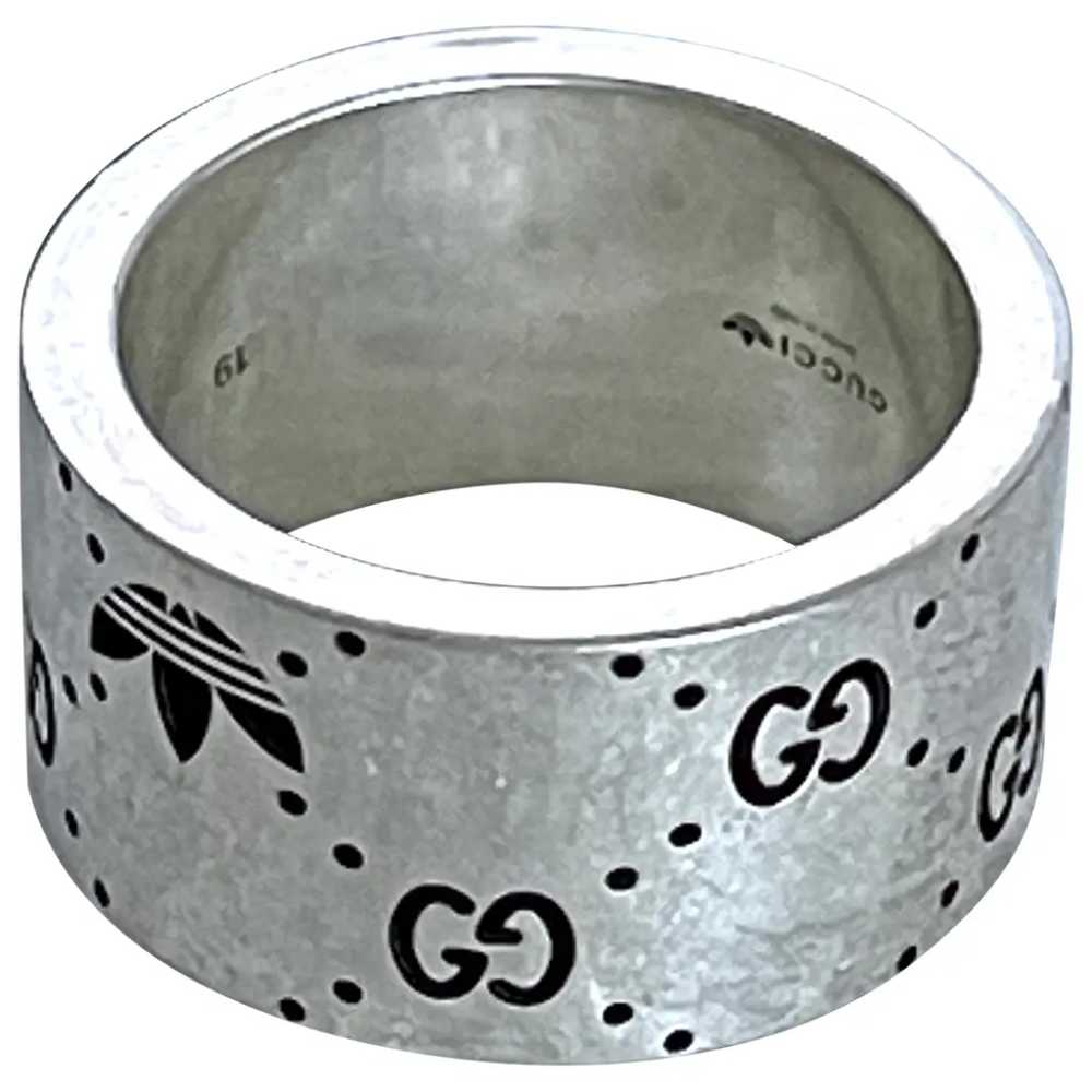 Gucci X Adidas Icon silver ring - image 1