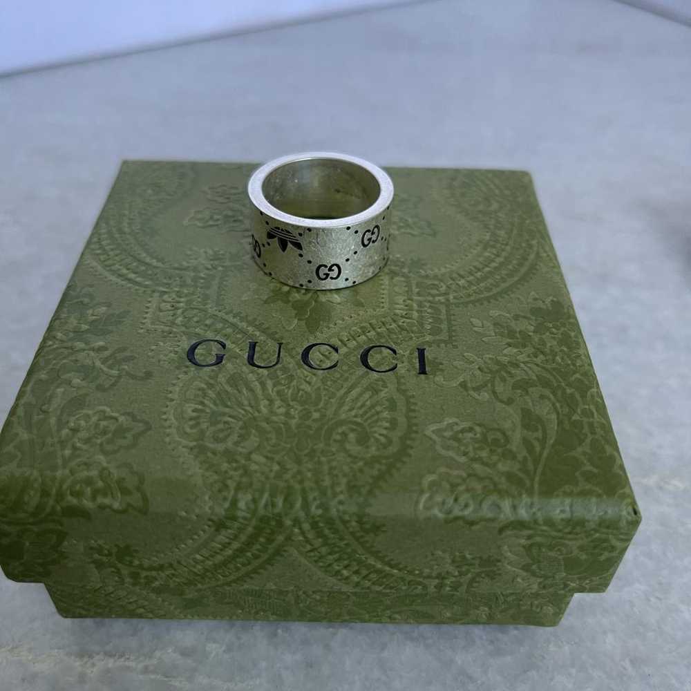Gucci X Adidas Icon silver ring - image 4
