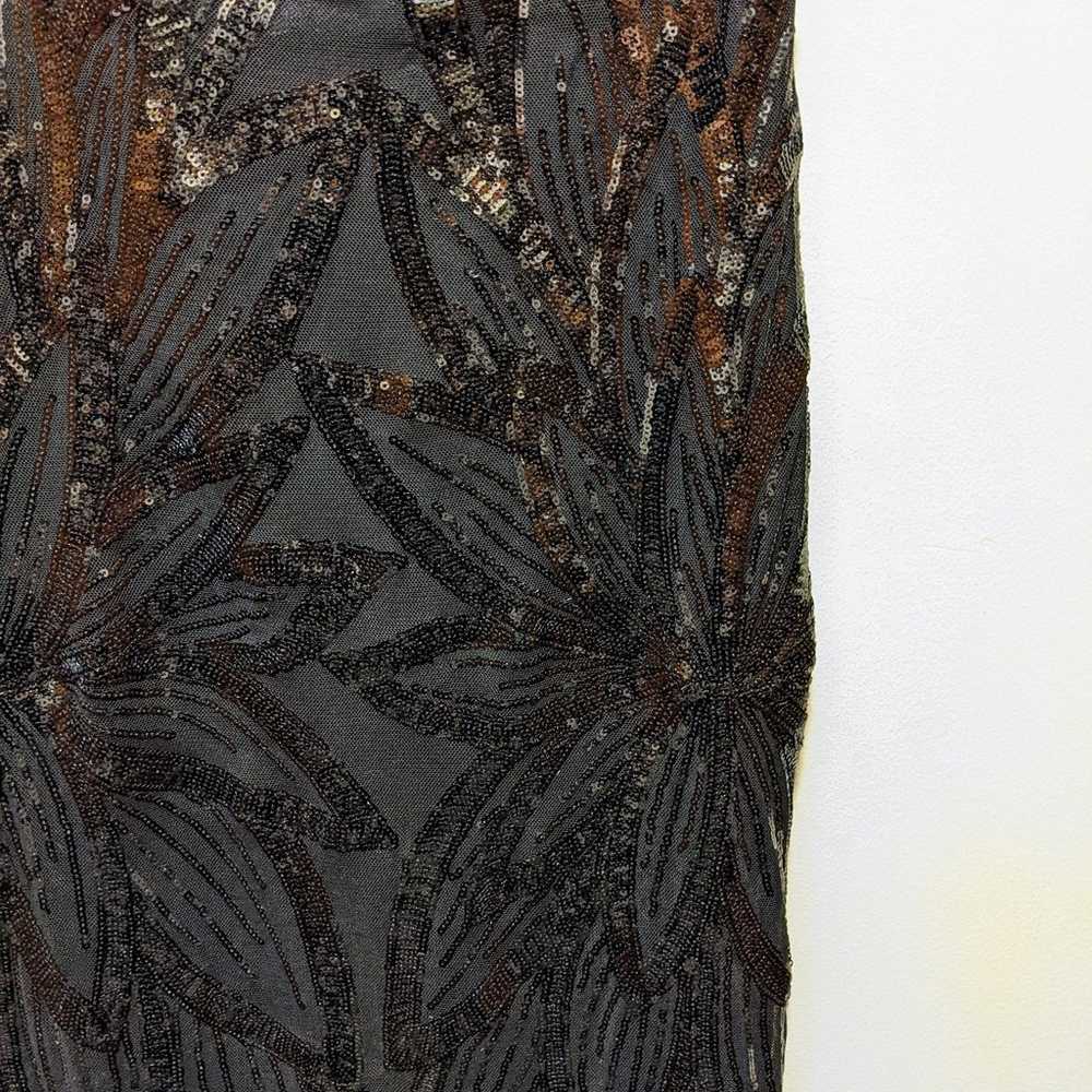 Kalinnu black sequinned off the shoulder formal g… - image 4