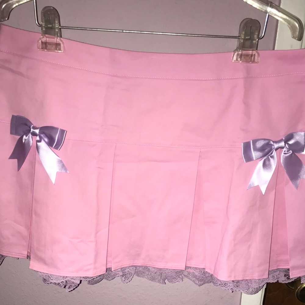 Plus size pink pleated skirt 2x sugar thrillz - image 6