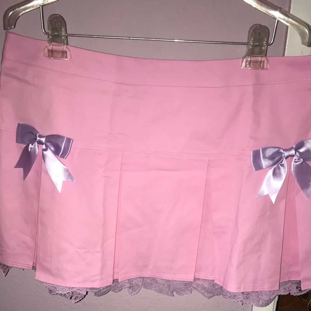 Plus size pink pleated skirt 2x sugar thrillz - image 8