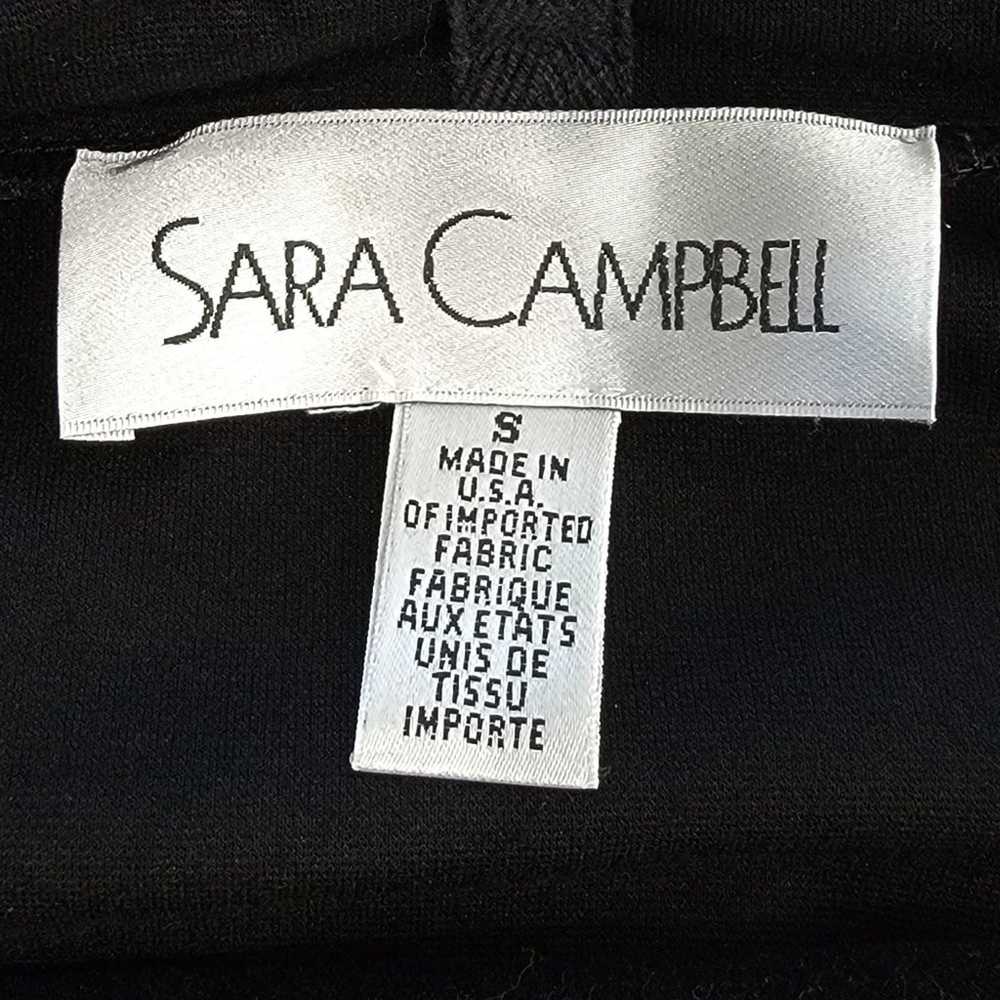 Sara Campbell Black Knit Hoodie Dress SZ S - image 3
