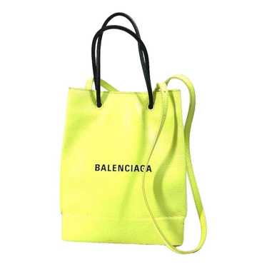 Balenciaga Shopping North South leather tote