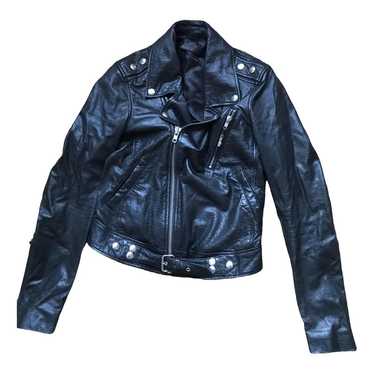 Blk Dnm Leather biker jacket - image 1