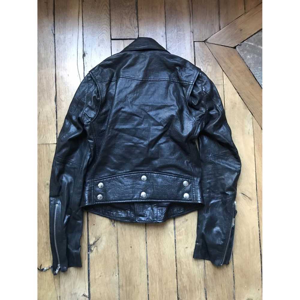 Blk Dnm Leather biker jacket - image 6