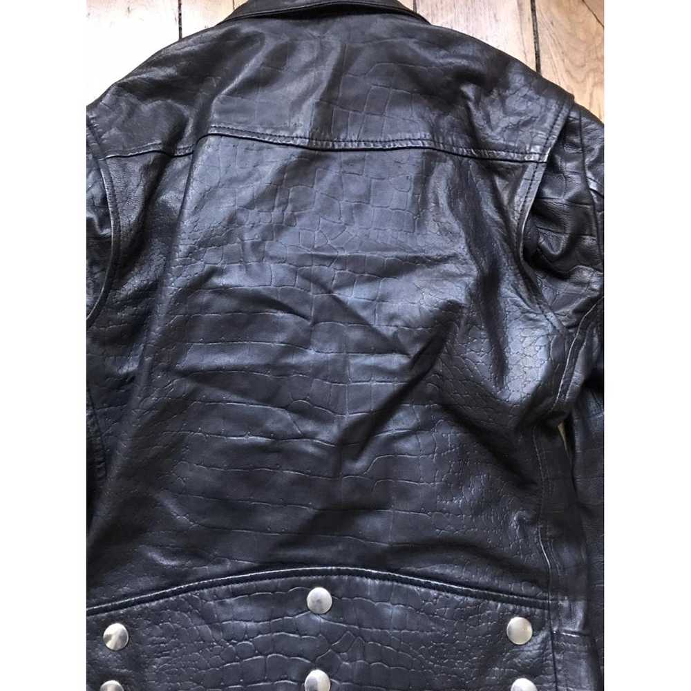 Blk Dnm Leather biker jacket - image 8