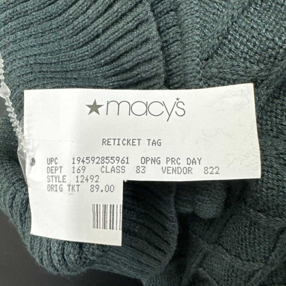 NWOT Sz M Jessica Howard Hunter Green Cable Knit … - image 3