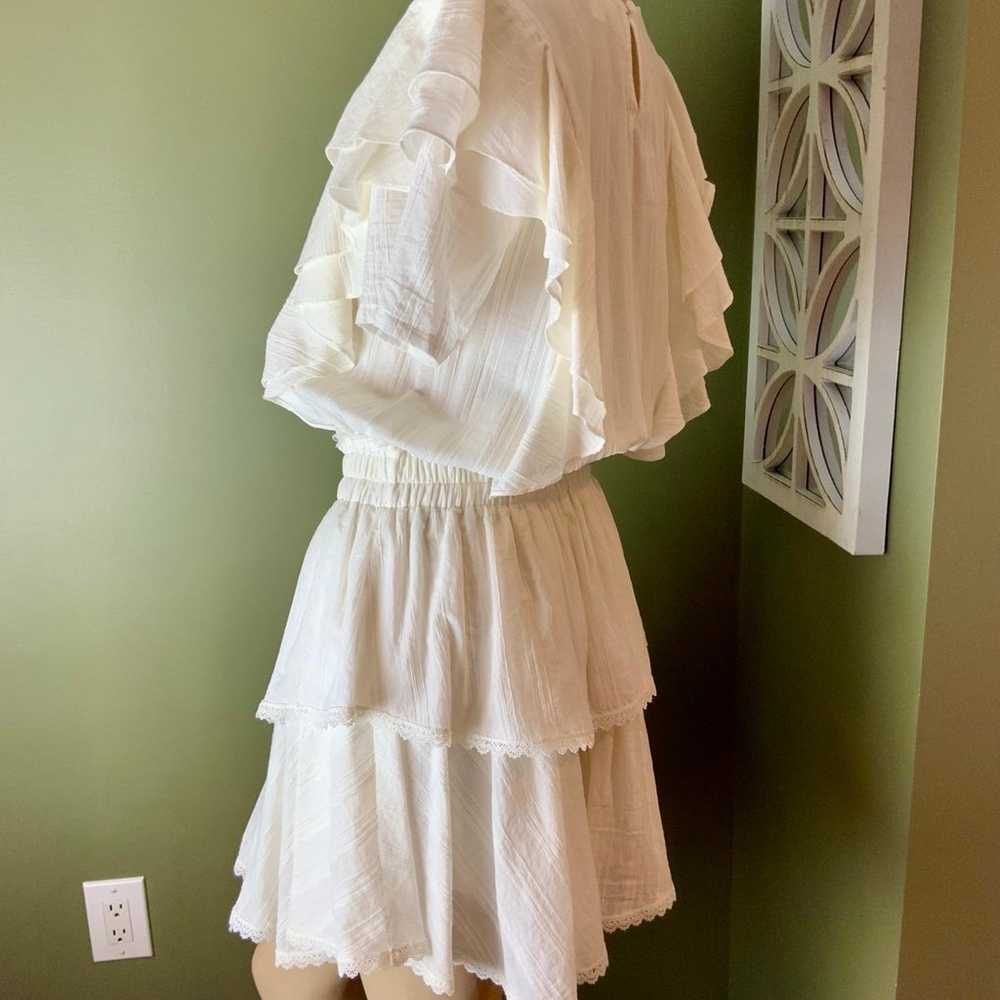 Shabby Chic white cotton gorgeous dress size smal… - image 4