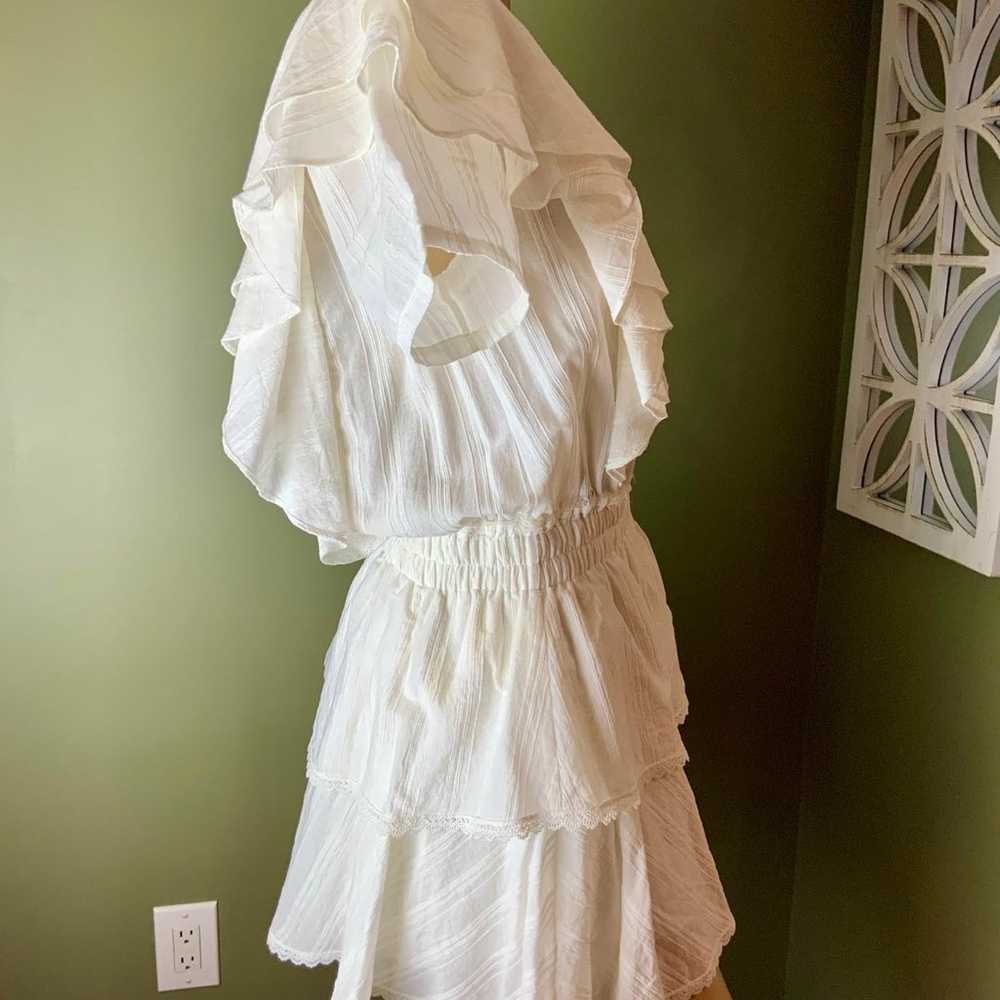 Shabby Chic white cotton gorgeous dress size smal… - image 5