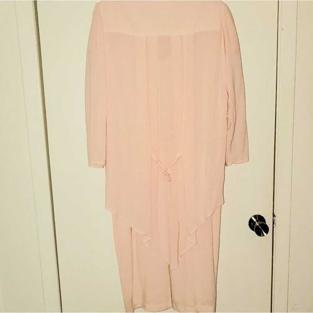 VTG DQ Fashions LTD Pink Dress & Cardigan … - image 2