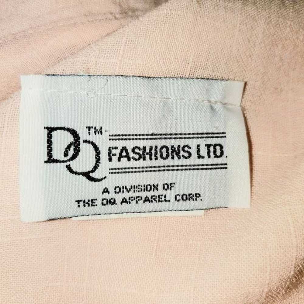VTG DQ Fashions LTD Pink Dress & Cardigan … - image 7