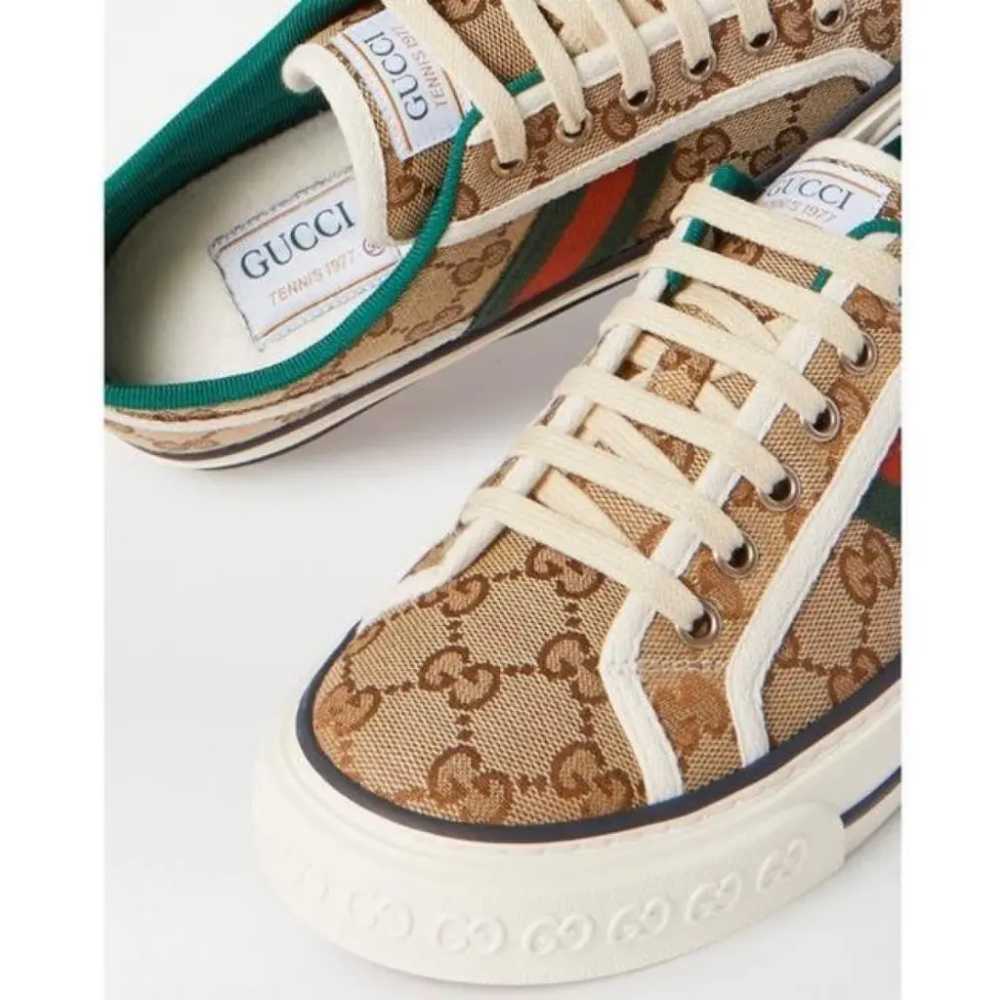 Gucci Tennis 1977 leather trainers - image 2