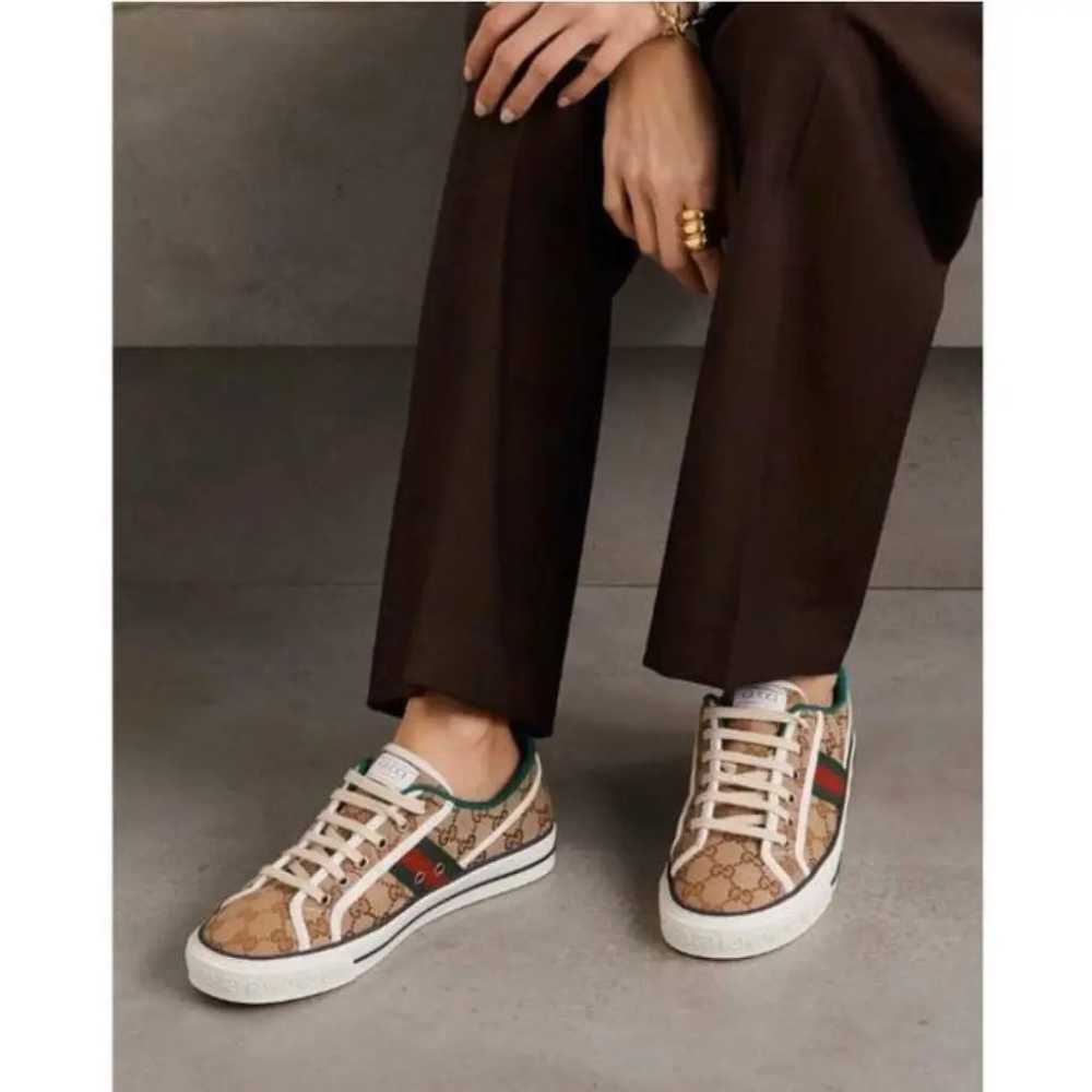 Gucci Tennis 1977 leather trainers - image 4