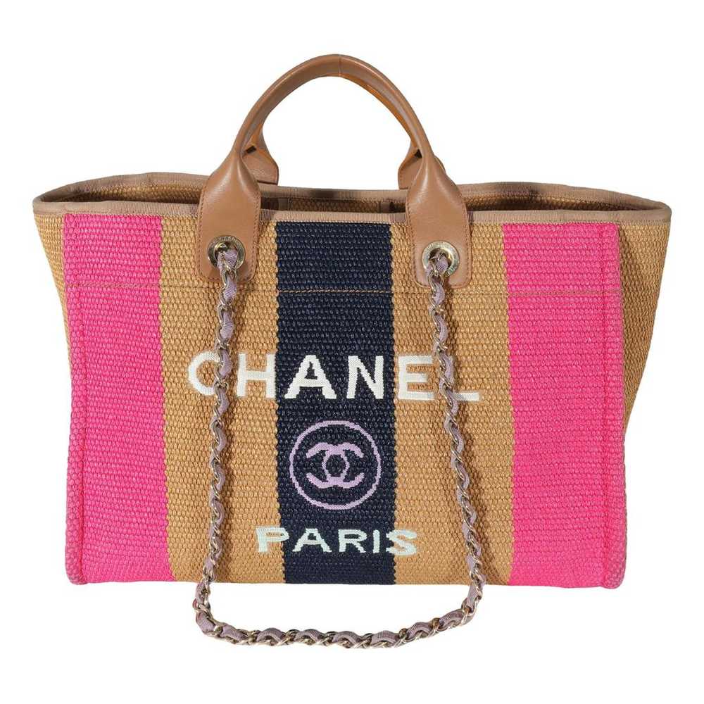 Chanel Deauville leather handbag - image 1