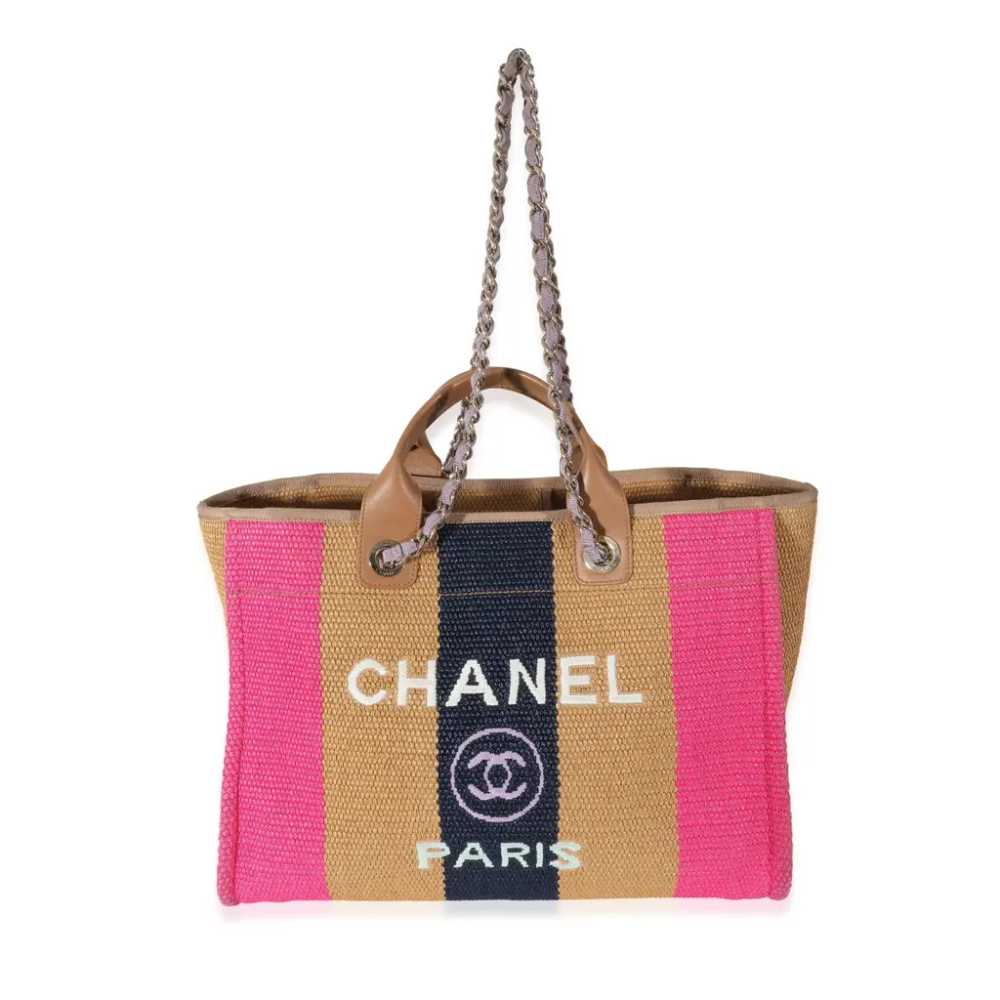 Chanel Deauville leather handbag - image 5