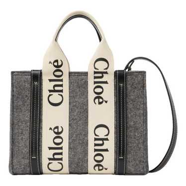 Chloé Woody linen tote - image 1