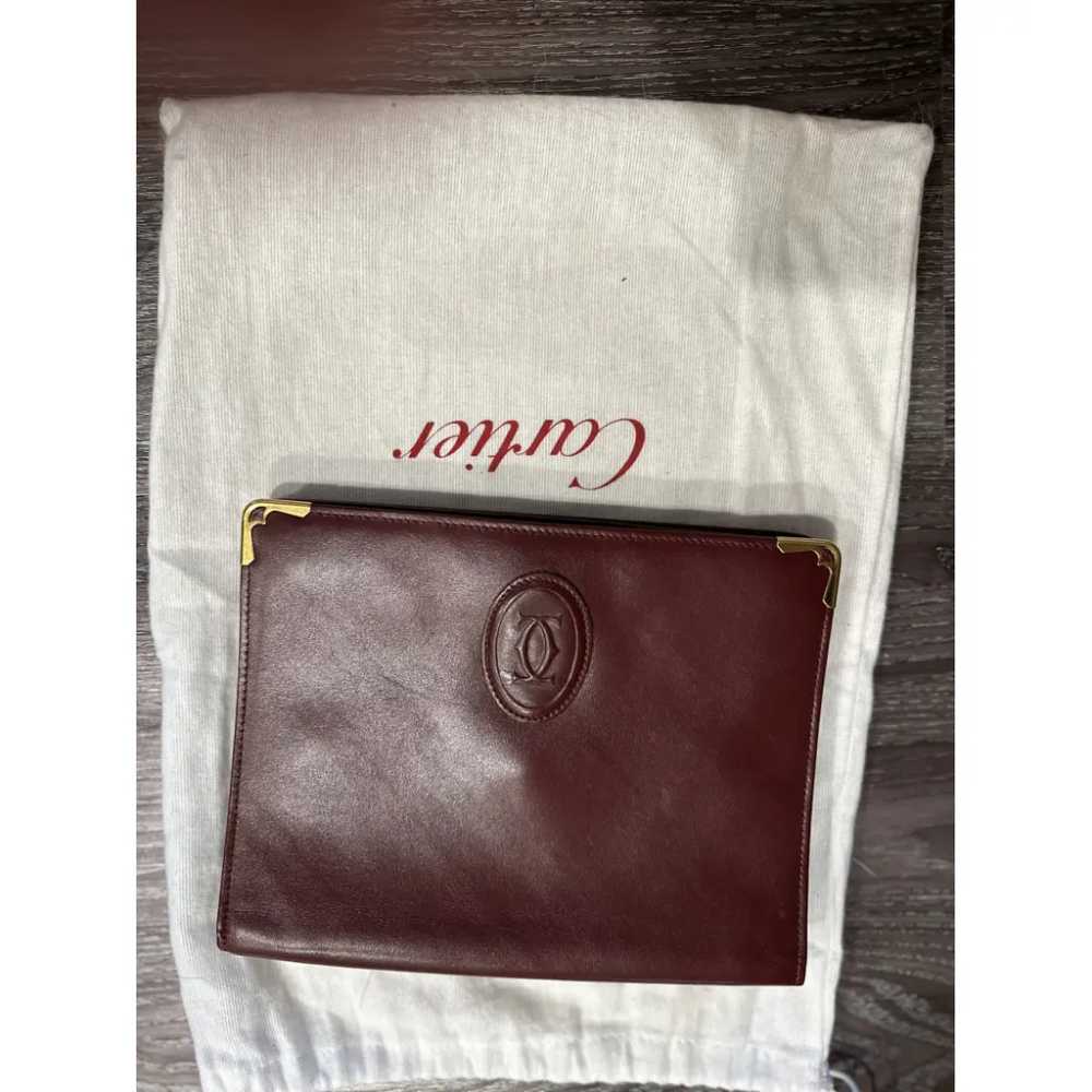 Cartier Marcello leather clutch bag - image 7