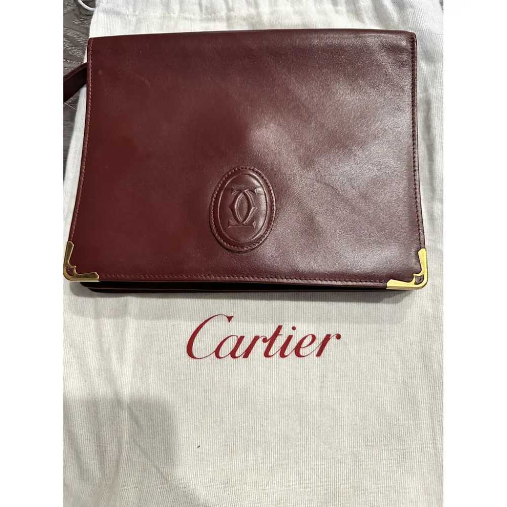 Cartier Marcello leather clutch bag - image 8