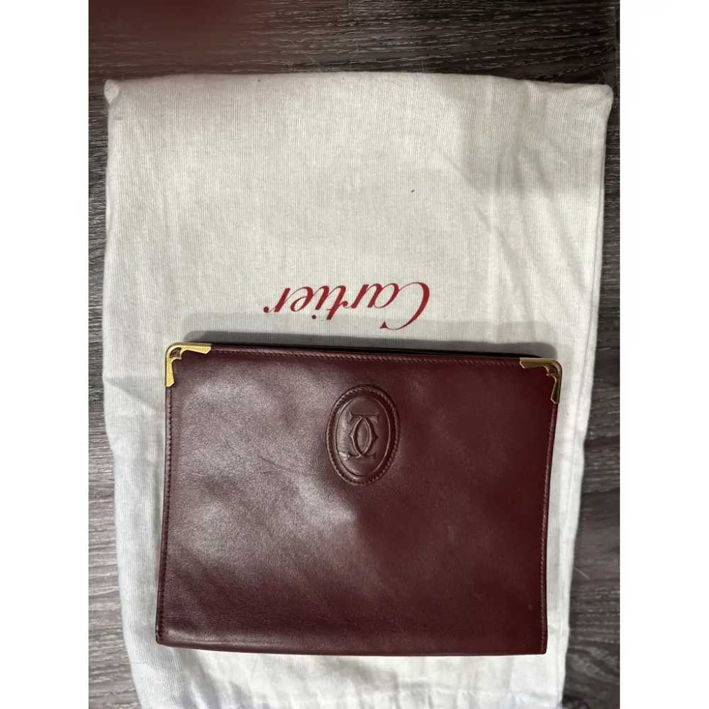 Cartier Marcello leather clutch bag - image 9