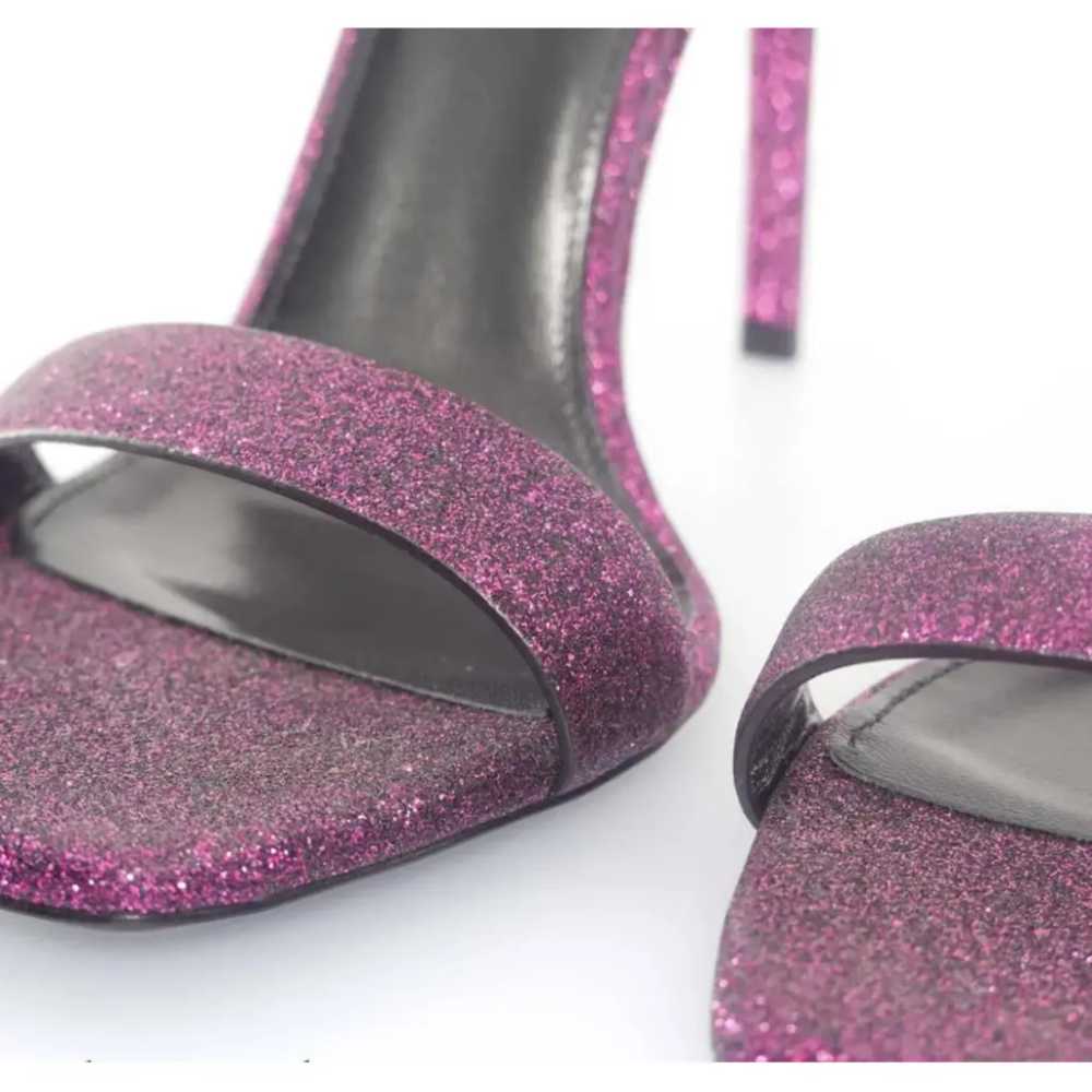 Saint Laurent Amber glitter sandal - image 3