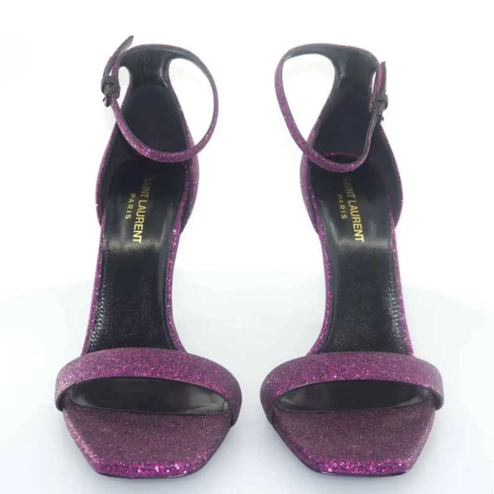 Saint Laurent Amber glitter sandal - image 5