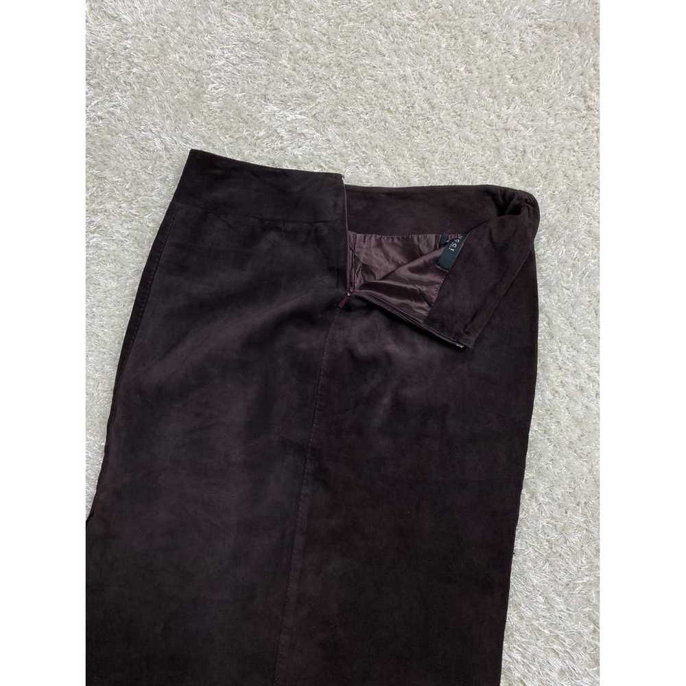 Gucci Leather mid-length skirt - image 2